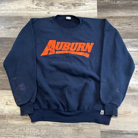 Russell Athletic Other - Auburn University Sweatshirt Vintage 90s Russell Athletic  Blue Mens XXL  USA